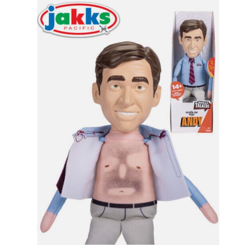 Jakks Pacific 40 Year Old Virgin Andy Stitzer Shelf Talker Figure NEW